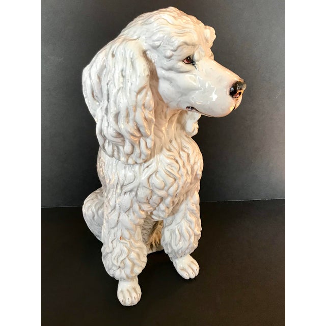 Vintage Italian MidCentury Ceramic Poodle Figurine Chairish