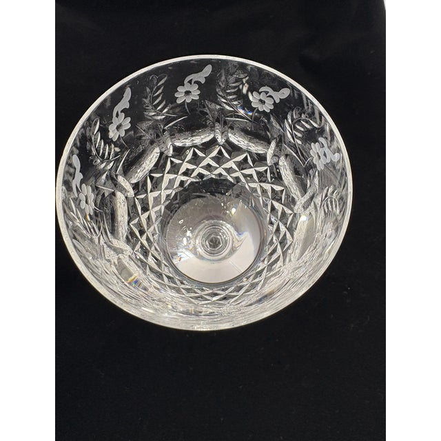 Late 20th Century Vintage Rogaska Gallia Crystal Water Goblets- Set of 2 For Sale - Image 5 of 7