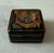 Black Vintage Hand Painted Lacquer Box For Sale - Image 8 of 10