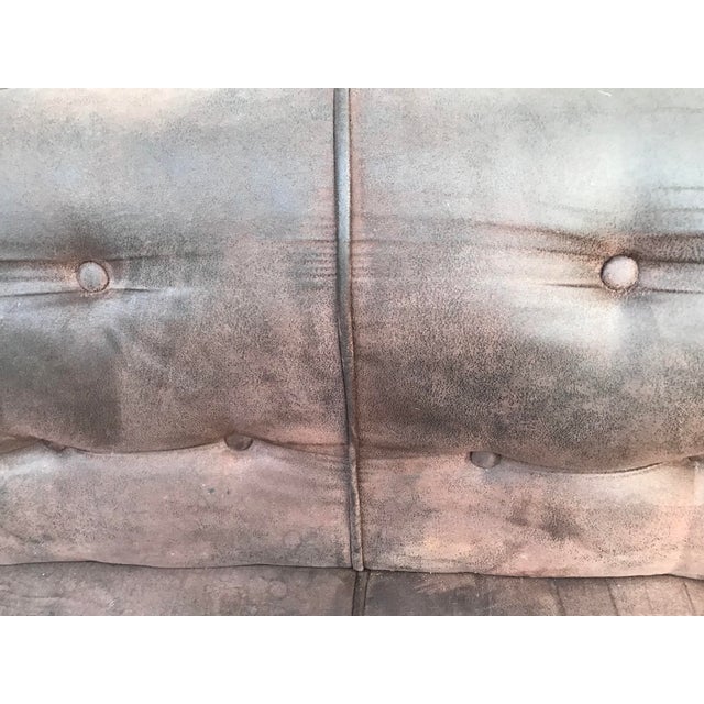 Wood Chesterfield Style Couch Sofa, 1990s For Sale - Image 7 of 18