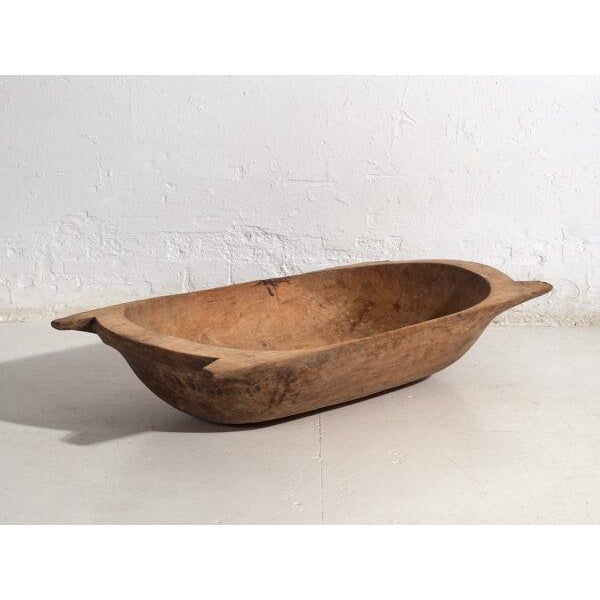 Antique Primitive Wooden Bowl For Sale - Image 4 of 11