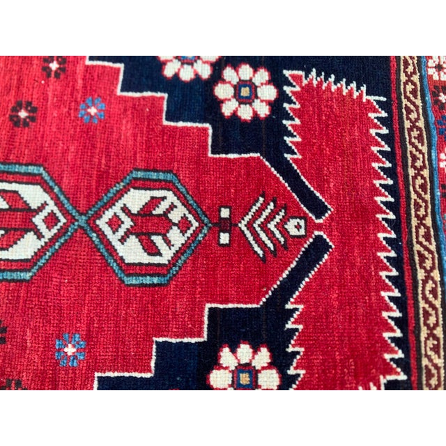 Antique Shahnazari Shirvan Caucasian Rug 3'9" X 6'4" Circa 1870 For Sale - Image 10 of 14