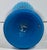 Blue 19th Century Victorian Moser Blue Opaline Glass Vase: Gilt Floral Decor, 15.5" For Sale - Image 8 of 10
