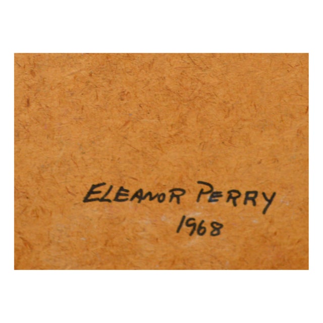 Mid Century Celestial Reflection Landscape in Oil on Masonite by Eleanor Perry For Sale In Monterey, CA - Image 6 of 6