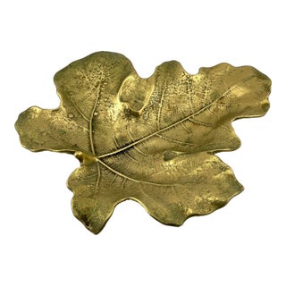 1940s Virginia Metalcrafters Brass Fig Leaf For Sale
