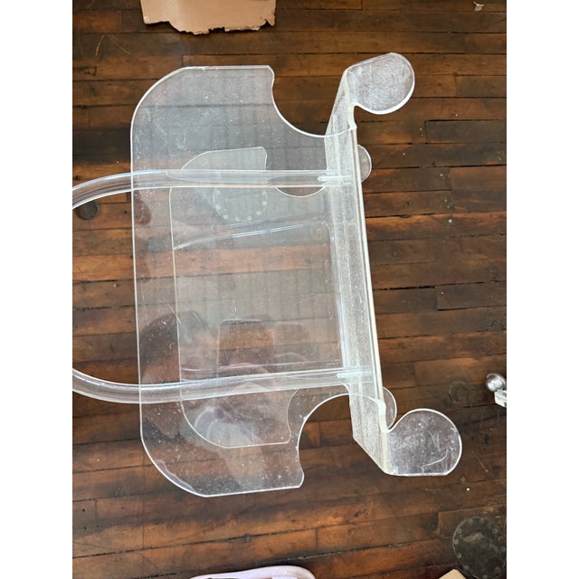 1970s 1970 Lucite Magazine Holder For Sale - Image 5 of 6