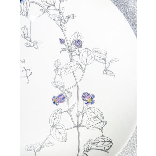 Set of six plates, design piero fornasetti clematites series. Origin milan period 1950s designer piero fornasetti brand...