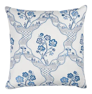 Schumacher Marella 22" Pillow in Delft