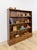 Vintage MCM Solid Walnut Four Shelf Bookcase Shallow Display MidCentury Shelving For Sale - Image 10 of 17