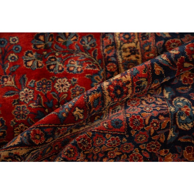 Old New House Vintage Fine Kazvin Carpet - 11'9" x 15'8" For Sale - Image 4 of 12