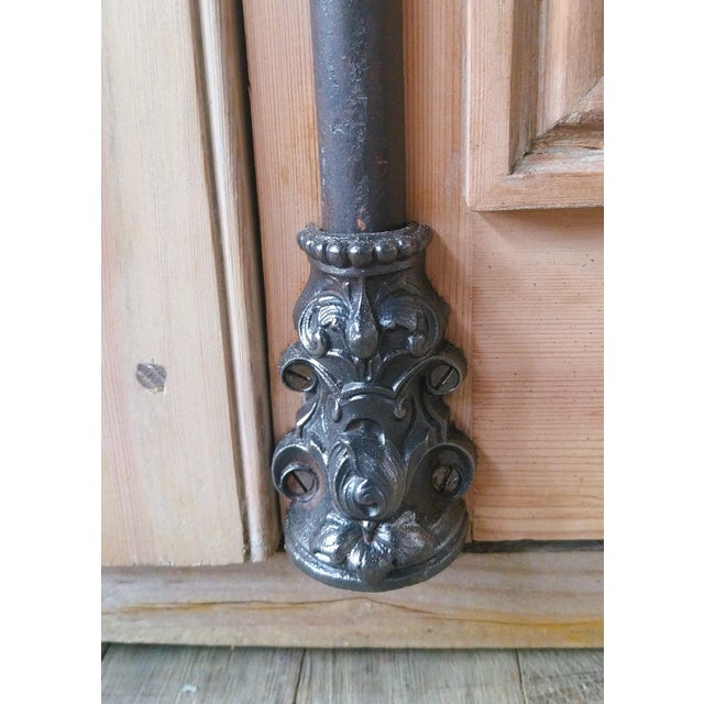 Metal Antique Double Doors in Wood, 1890s, Set of 2 For Sale - Image 7 of 18