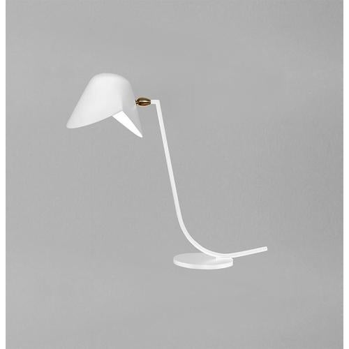Mid-Century Modern White Antony Table Lamp from Serge Mouille For Sale - Image 4 of 8