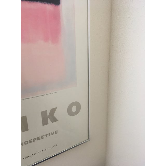 Abstracta Vintage "Rothko 1903-1970 Retrospective" Silver Finish Metal Framed Exhibition Poster, 1949 For Sale - Image 4 of 13