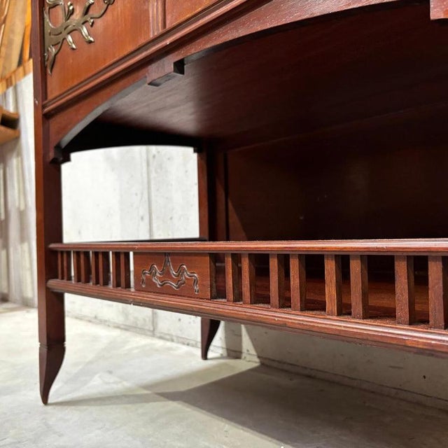 Antique Art Nouveau Cabinet in Mahogany, 1920s For Sale - Image 16 of 18