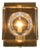 White Maritim Glass and Brass Wall Lamp from Vitrika, 1970s For Sale
