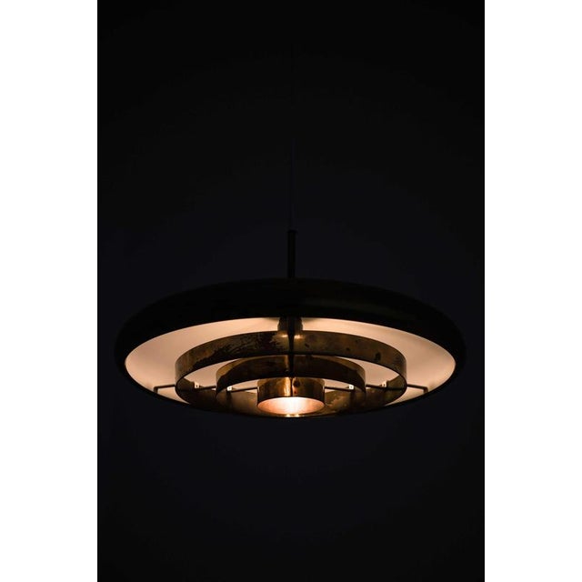 Mid-Century Ceiling Lamp in Brass by Alf Svensson & Yngvar Sandström, 1960s For Sale - Image 6 of 8
