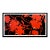 Donald Sultan, Lantern Flowers Red, Feb 17, 2012, Huge Hand Signed Screen Print, 42x78" Framed, 2011 For Sale