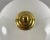 Vintage Ceiling Flush Mount Lamp with Opaline Glass Shade & Brass Fitting For Sale - Image 4 of 7