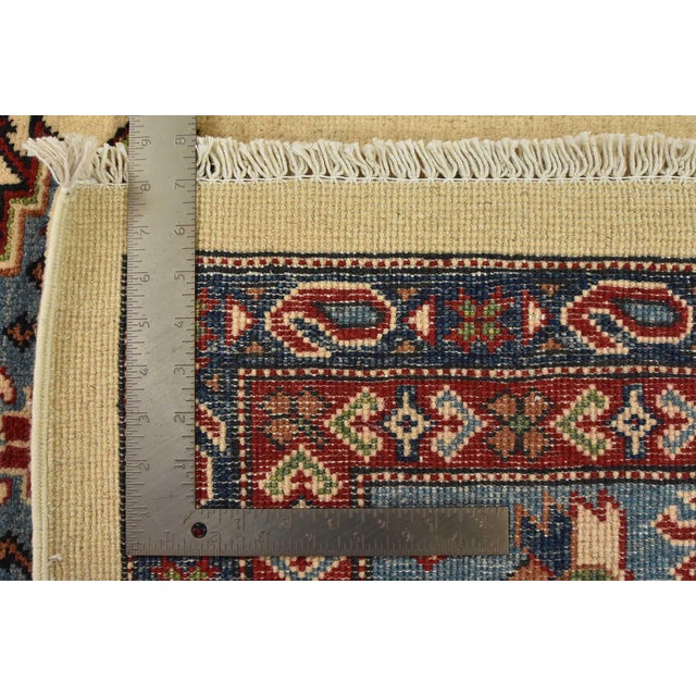Kazak Rug 8’9” X 11’10” Beige Wool Tribal Hand-Knotted Oriental Carpet For Sale - Image 14 of 14