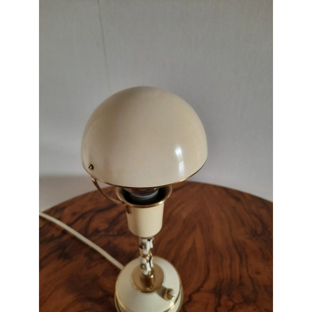 Lacquered Bronze Articulated Table Lamp, 1940s For Sale - Image 9 of 10