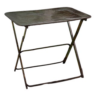 Metal Bistro Table, 1930s For Sale