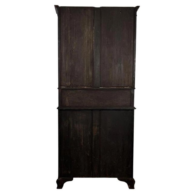 Antique Early 20th Century English Chippendale Revival Bureau For Sale - Image 11 of 15