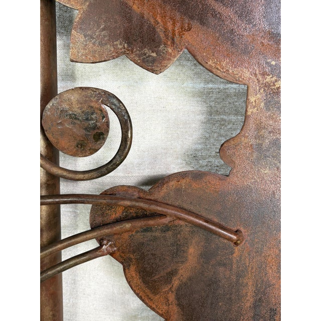 Painted Wrought‑Iron Panels by Slayman Forge — Pair (1995) For Sale - Image 11 of 12