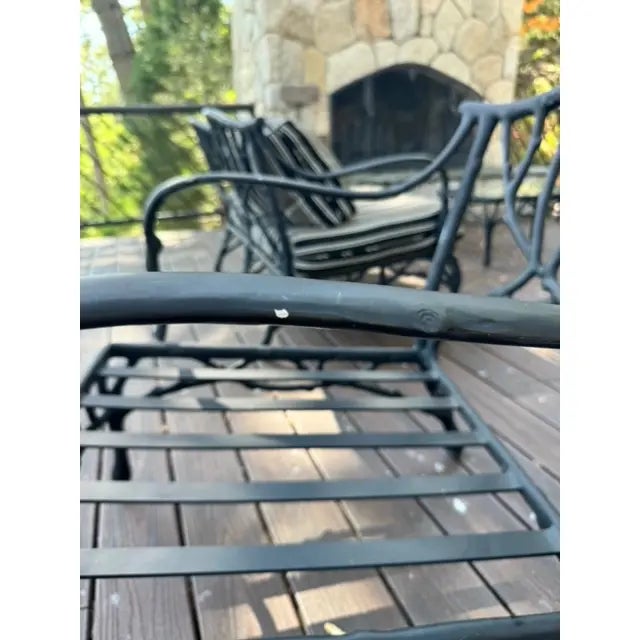 Vintage Veneman Twig & Branch Patio Club Chair, Attributed For Sale - Image 4 of 9