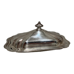 Gorham Heritage Silver Plate Lidded Butter Dish From England