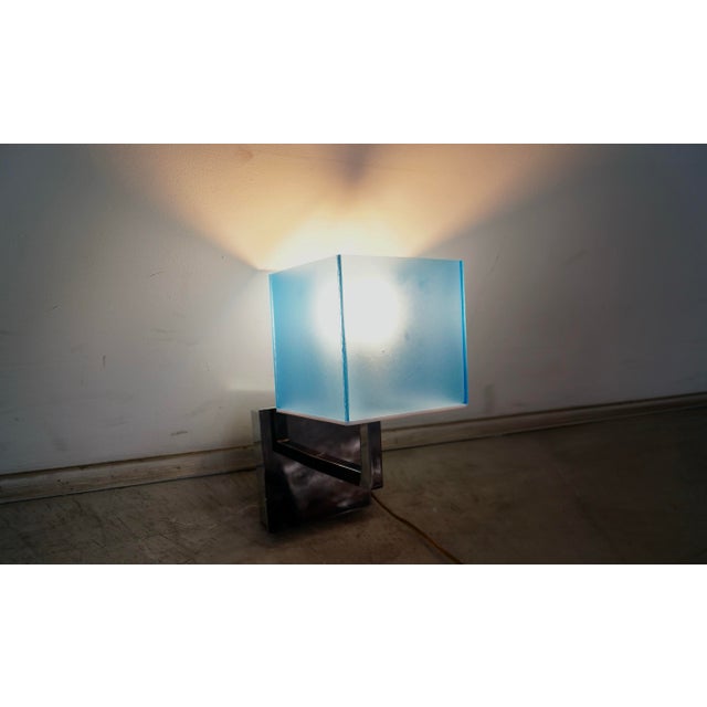 1990’s Postmodern Italian Fontana Arte Chrome & Lucite Sconces - A Pair For Sale - Image 11 of 12