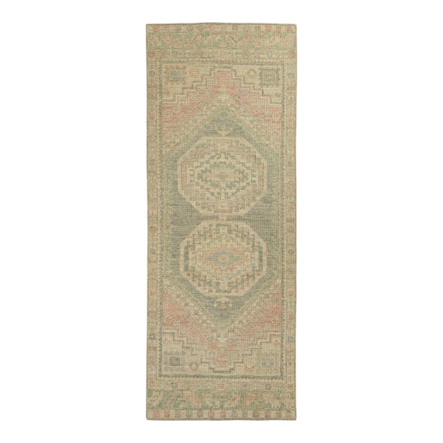 Turkish Oushak Rug 2'10" x 7'7" #20248 For Sale