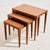 Teak Model 163 Nesting Tables by Severin Hansen for Haslev Møbelfabrik, 1960s, Set of 3 For Sale - Image 3 of 16