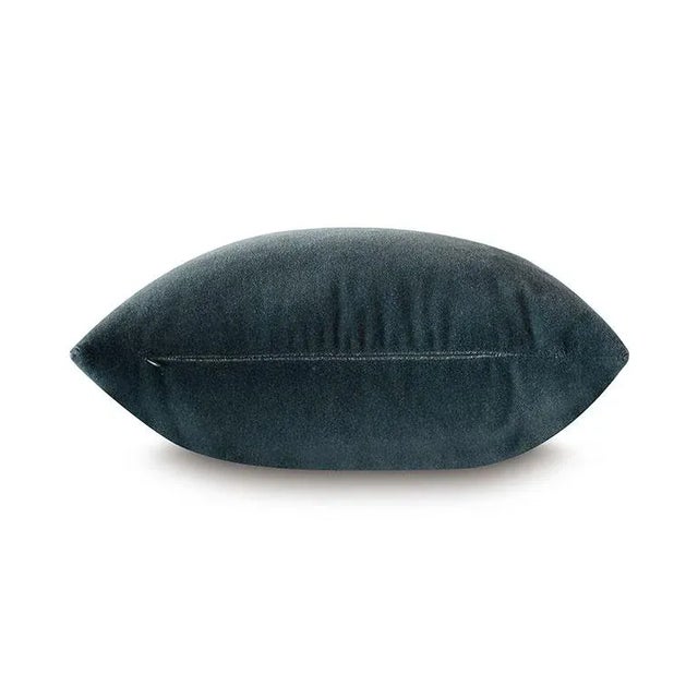 This cool blue mohair pillow is sure to chill out the room. This pillow has "midday nap" written all over it. The insert...