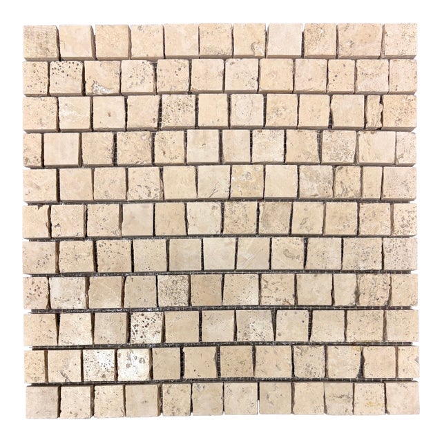 Angers Travertine Honed Broken Tessere Mosaic For Sale