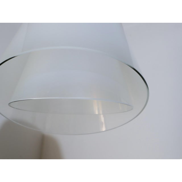 1970s Murano Glass Giglio Double Dome Pendant Lamp by Lamperti, 1970s For Sale - Image 5 of 11
