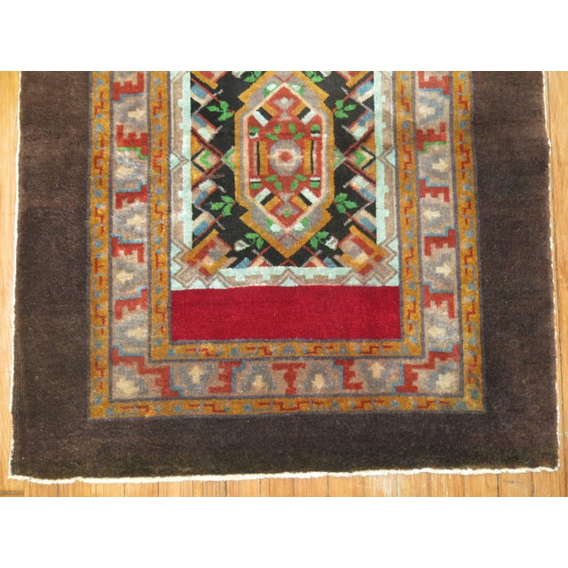 Early 21st Century Square Size Turkish Throw Rug - 3'1" x 3'5" For Sale - Image 4 of 5