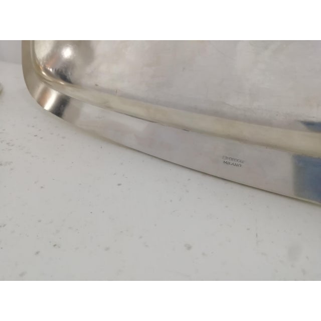 1930s Vintage Italian Tray and Ice Bucket, 1930s, Set of 2 For Sale - Image 5 of 10