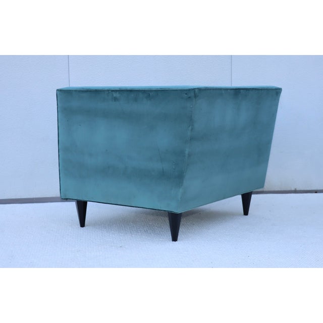 Stuart Scott Tufted Tux Club Chairs in Velvet For Sale - Image 9 of 18