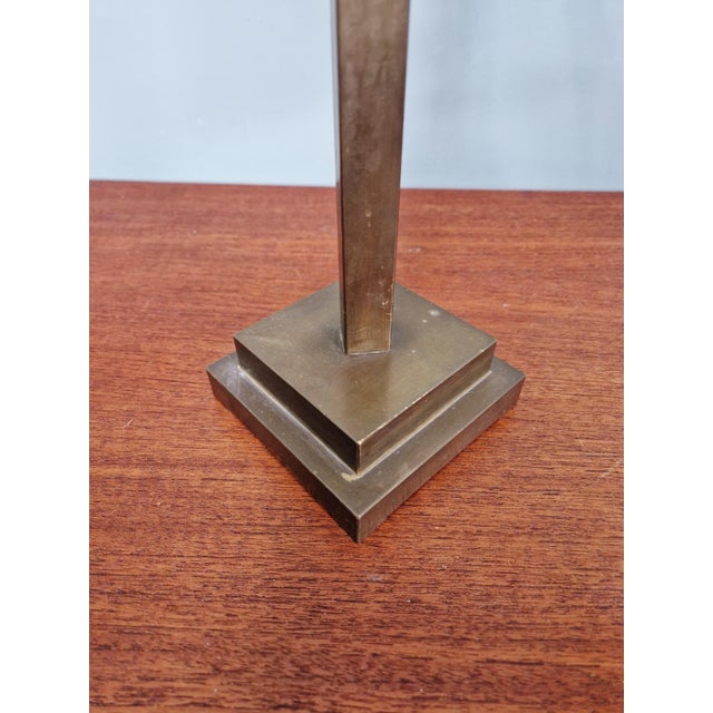 Conical Desk Lamp in Bronze and Green Opaline Glass, 1920s For Sale - Image 10 of 18