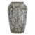 Scheurich Keramik West Germany Vase, Silver, Grey and White Crackle Glaze, Late 20th Century For Sale