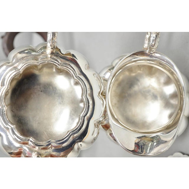 Antique 1881 Rogers 7377 Art Nouveau Silver Plated Tea Service Set - 3 PCS For Sale - Image 11 of 13