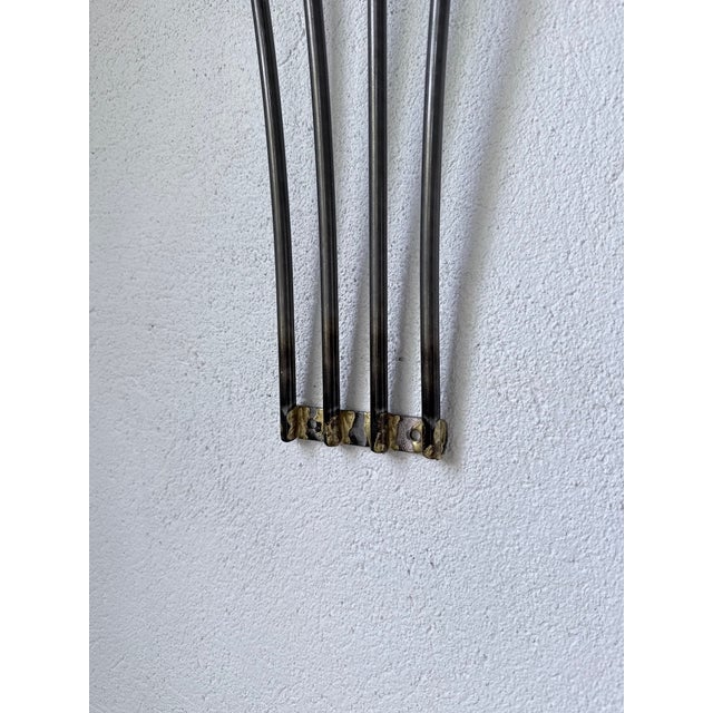 Zigzag Wall-Mounted Coat Rack in Metal and Brass, 1960s For Sale - Image 14 of 18