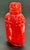Shell Rare Red Coral Buddha Head Snuff Bottle For Sale - Image 7 of 13