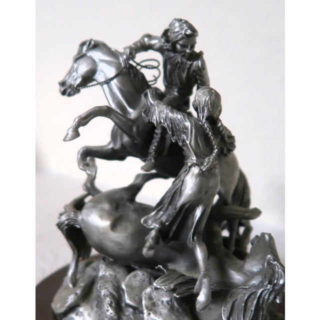Figurative Don Polland (1932 - 2003) - Dramatic Pewter "The Rescue" - Signed, Numbered, Closed Limited Edition For Sale - Image 3 of 13