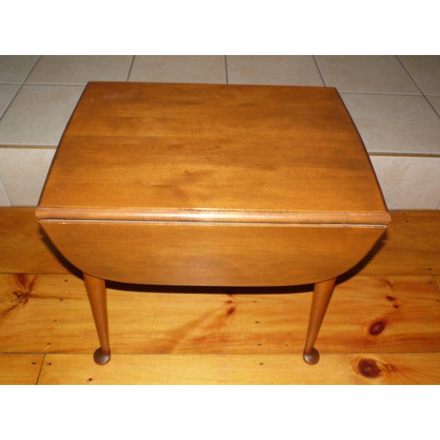 Vintage Baumritter Nutmeg Solid Maple Drop Leaf Pembroke Table Chairish