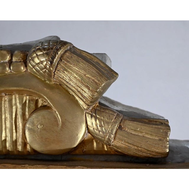 Louis XVI Style Golden Wood Mirror, Late 19th Century For Sale - Image 14 of 18