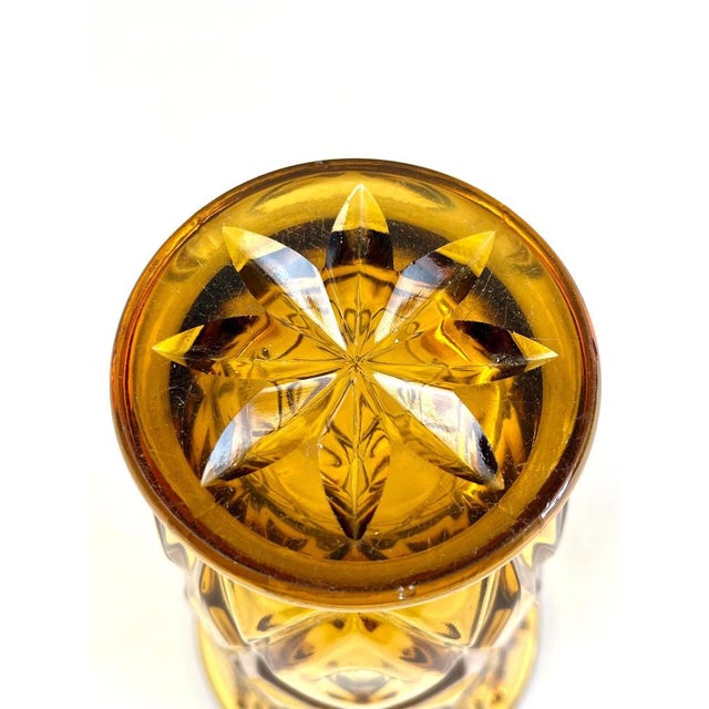 20th Century Art Deco Glass Vase in Amber Colored, Austria, 1920s For Sale - Image 11 of 17