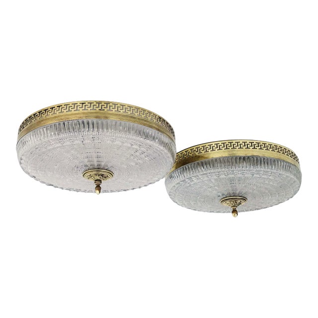 1960s Flush Mounts - a Pair For Sale