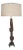 1969 Tall Smokey Tunis Hand Carved Poplar Table Lamp For Sale
