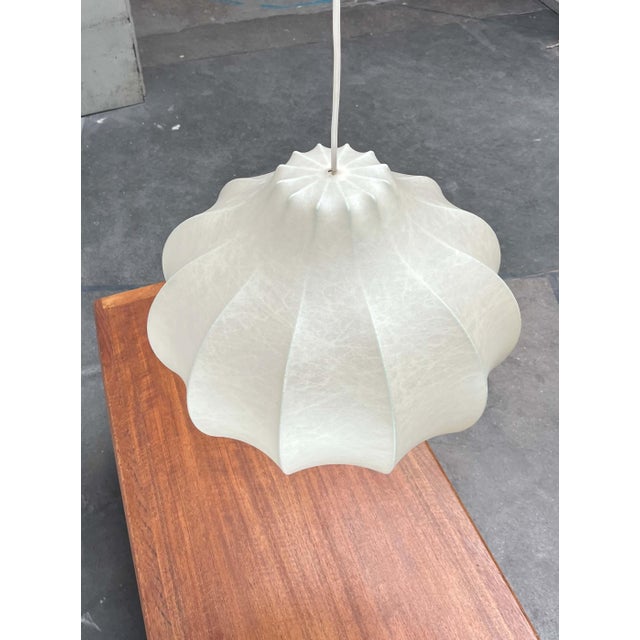 Mid-Century Modern Cocoon Pendant Lamp by Friedel Wauer for Goldkant Leuchten, 1960s For Sale - Image 15 of 18